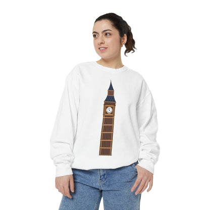 Unisex Garment-Dyed Sweatshirt - The Clock Tower