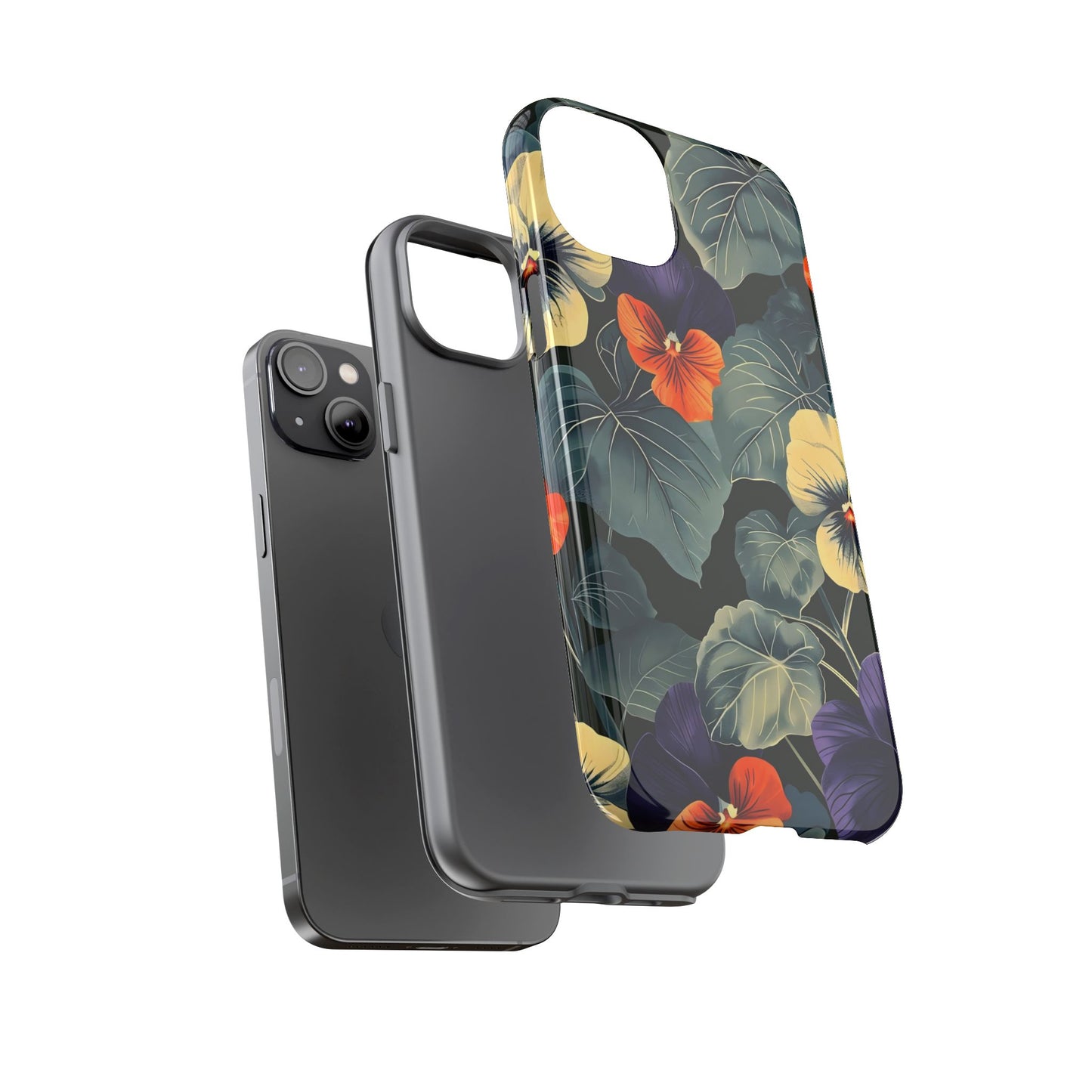 Tough Cases Floral iPhone Case, Tough Phone Cover, Stylish Floral Design, Gift for Her, Summer Vibe, Durable Protective Case