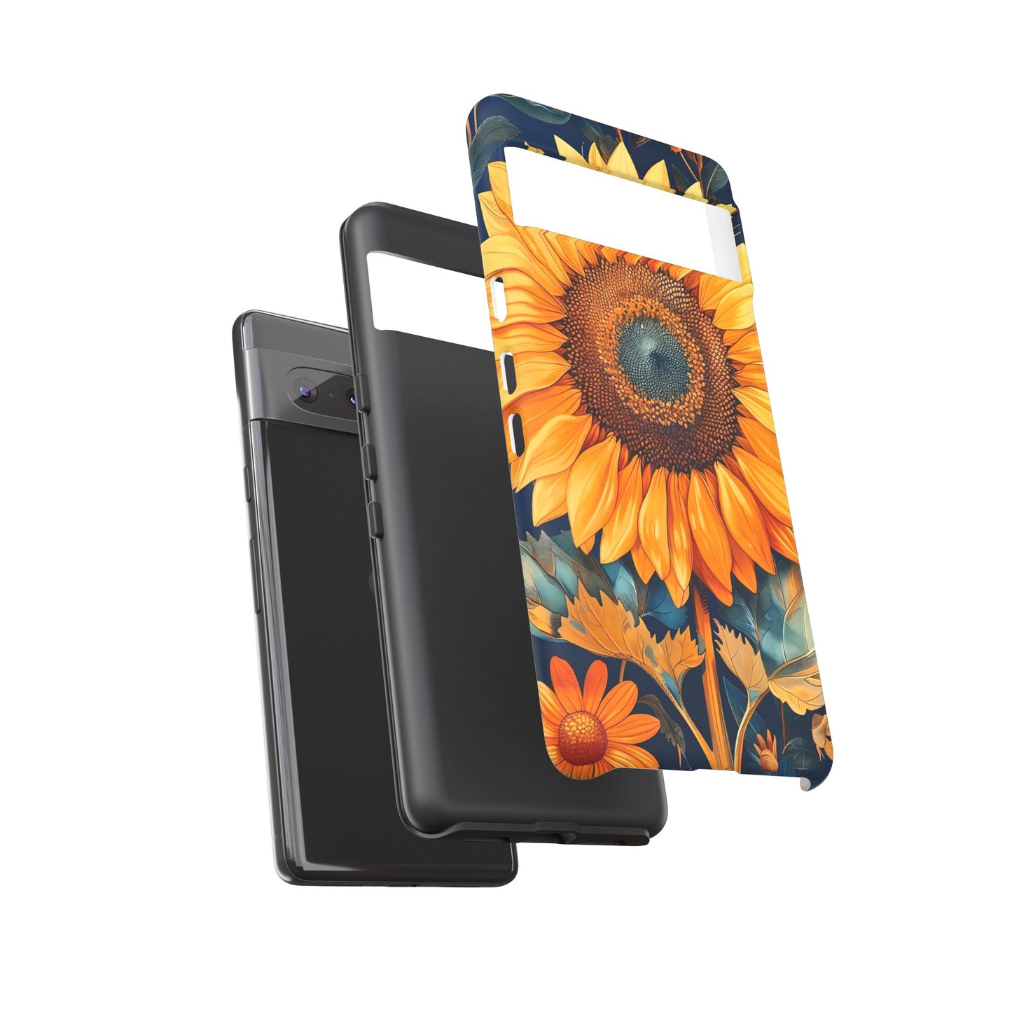 Sunflower Phone Case - Floral Design for Nature Lovers, Cute Spring Accessory, Gift for Her, Eco-Friendly Cover