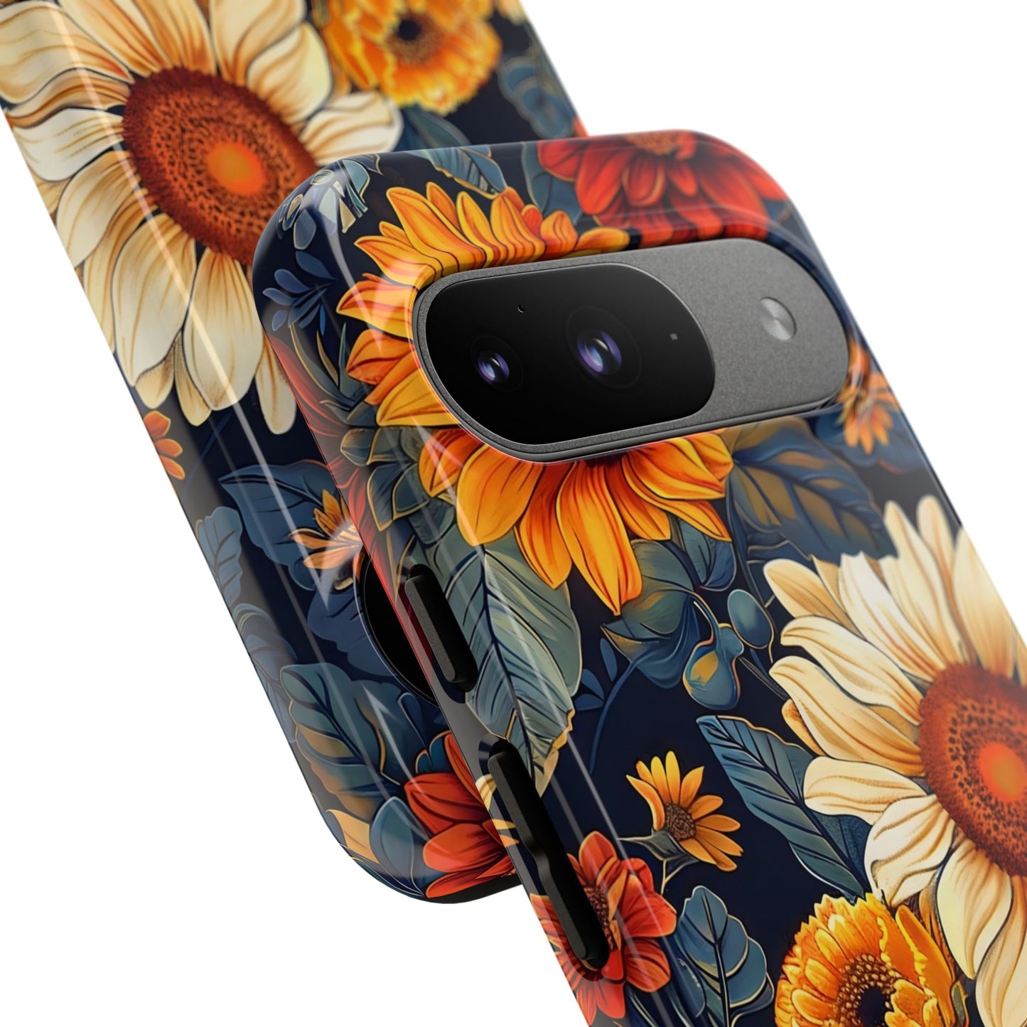 Floral Tough Phone Case | Sunflower Design, iPhone Cover, Protective Case, Gifts for Her, Floral Phone Accessory