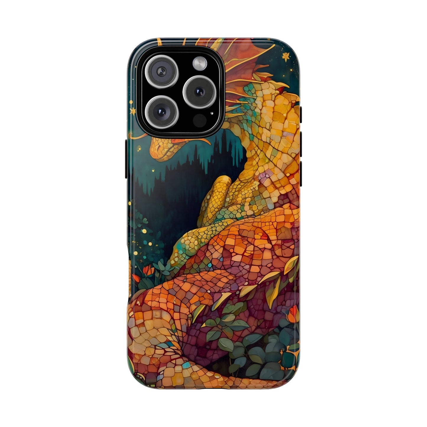 Dragon Art Phone Case, Tough Phone Cover, Fantasy Gift, Unique Mobile Accessory, Dragon Lover Gift, Stylish Protection