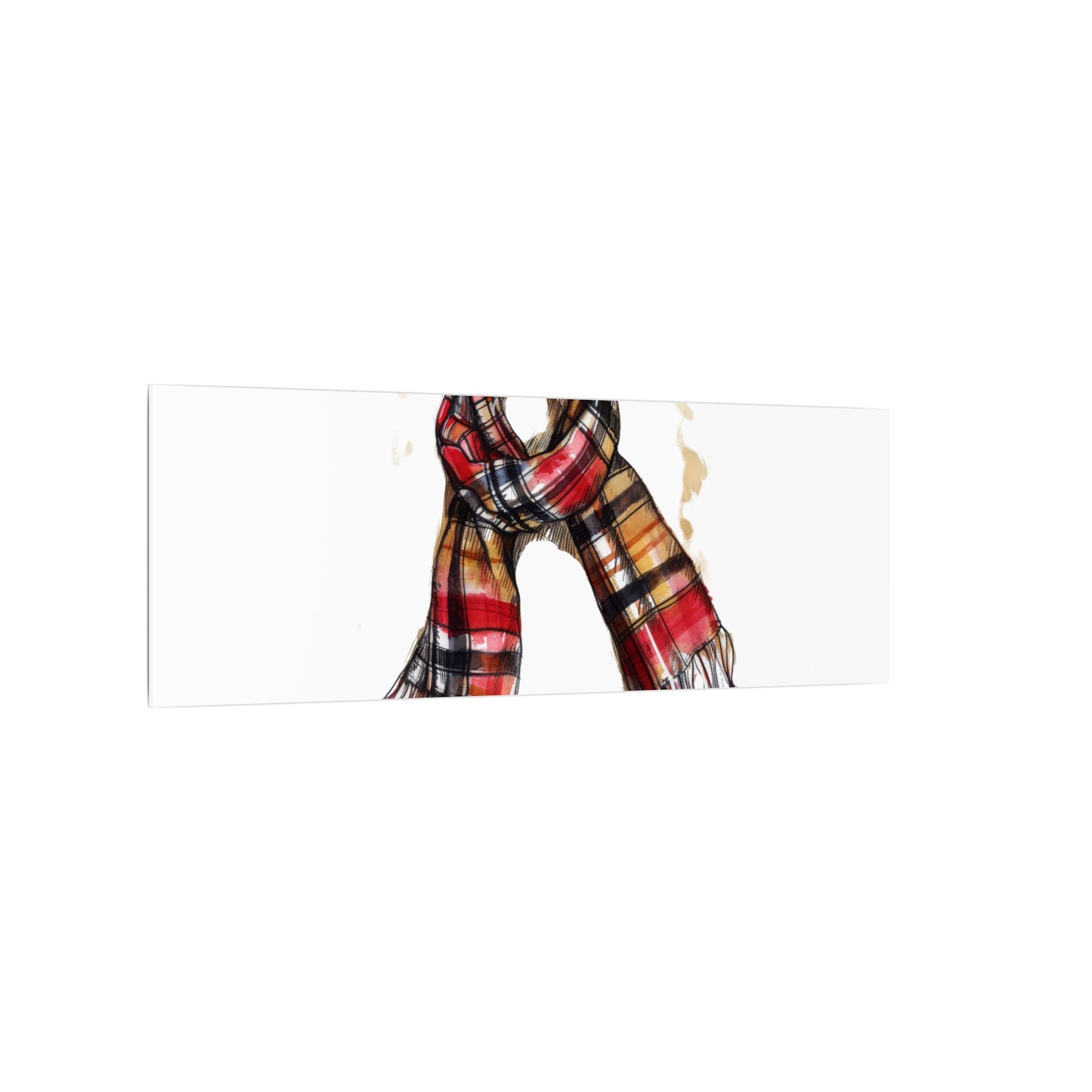 Autumn Scarf Canvas Art Print | Cozy Home Décor, Gift for Fall Lovers, Seasonal Wall Art, Unique Interior Design