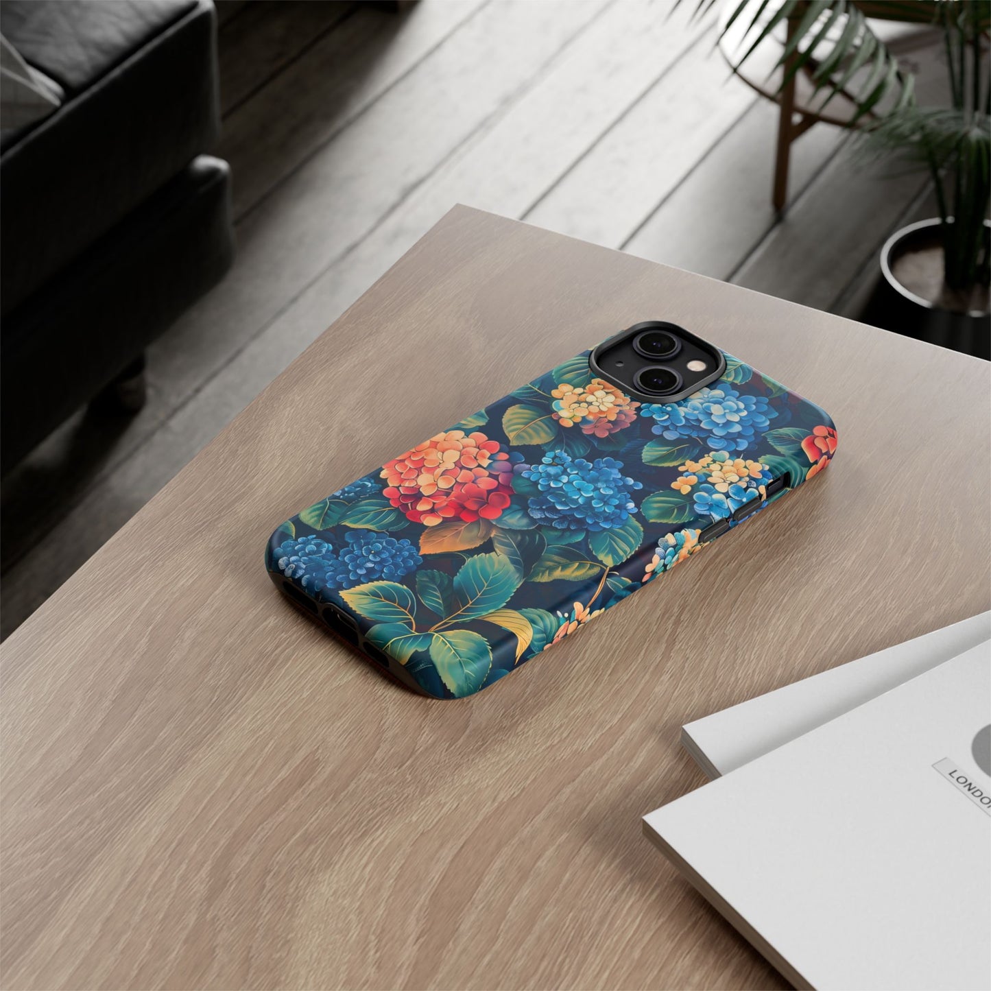 Floral Phone Case, Stylish Tough Case for Gardener Gift, Flower Lover Accessory, Pretty Floral Design, Protective Case