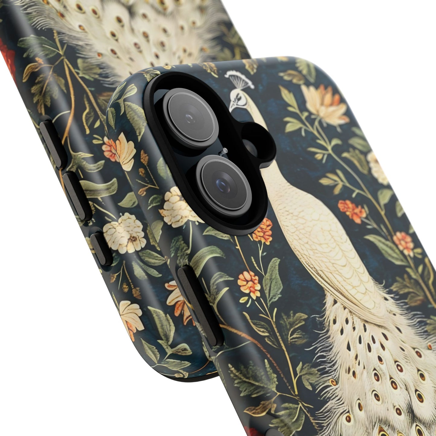 Elegant Peacock Phone Case, Floral Phone Cover, Tough Cases, Stylish Tech Gift, Nature Lover Accessory, Birthday Gift