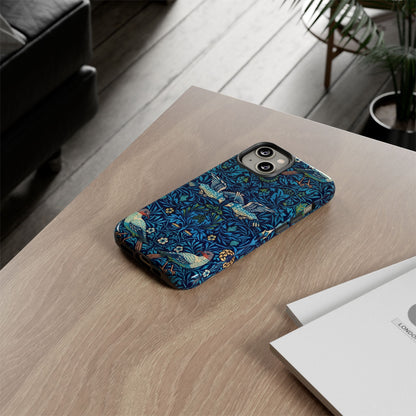 Elegant Bird Pattern Phone Case | Nature Lover Gift, Stylish Mobile Cover, Floral Design, Eco-Friendly, Unique Cell Phone Protector