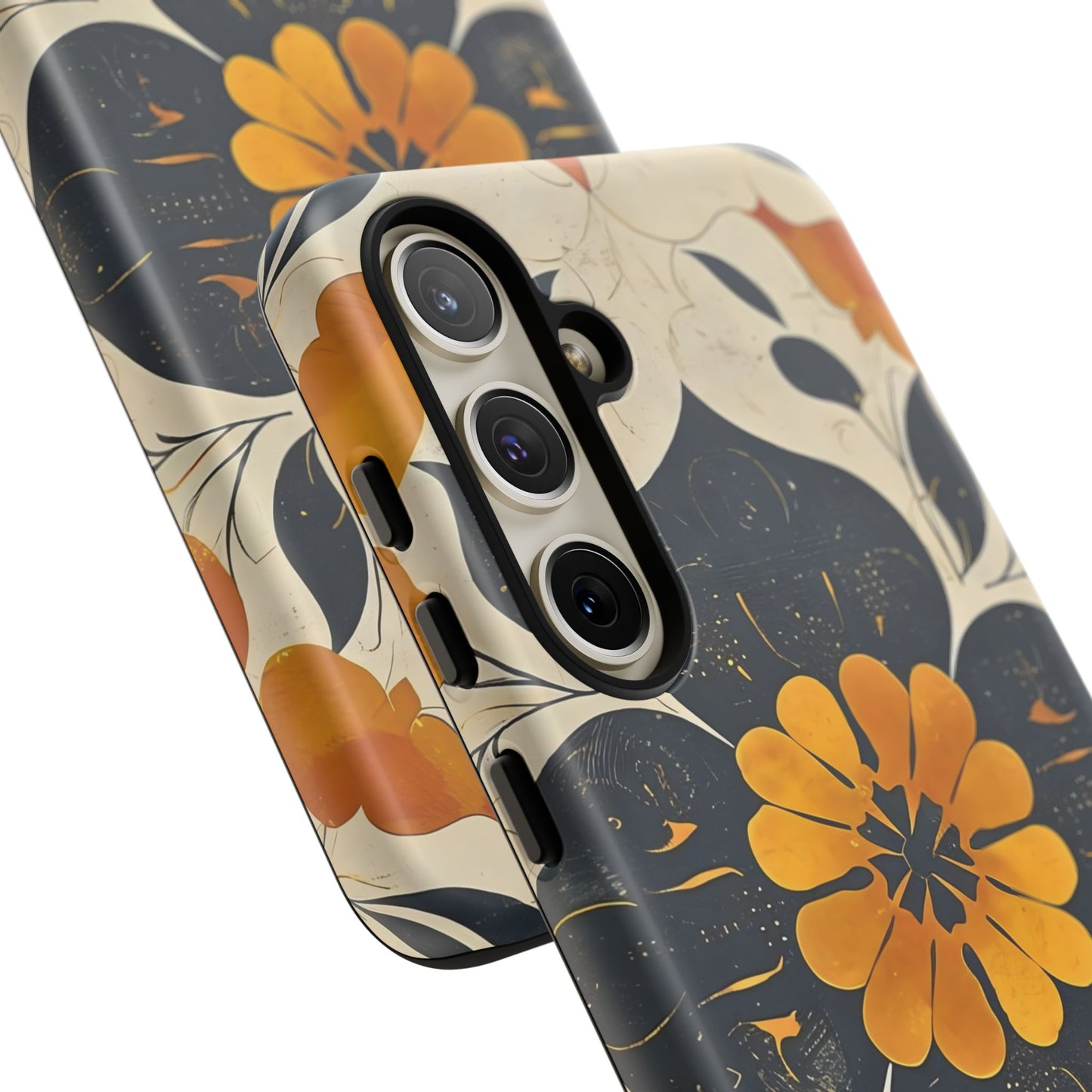 Floral Phone Case - Tough Cases, Botanical iPhone Cover, Vintage Flower Design, Durable Smartphone Protection, Unique Gift Idea