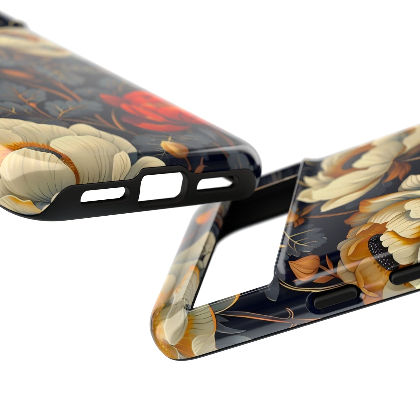 Floral Phone Case - Tough Cases, Stylish Mobile Cover, Flower Design, Holiday Gift, Trendy Accessory, Eco-Friendly Case