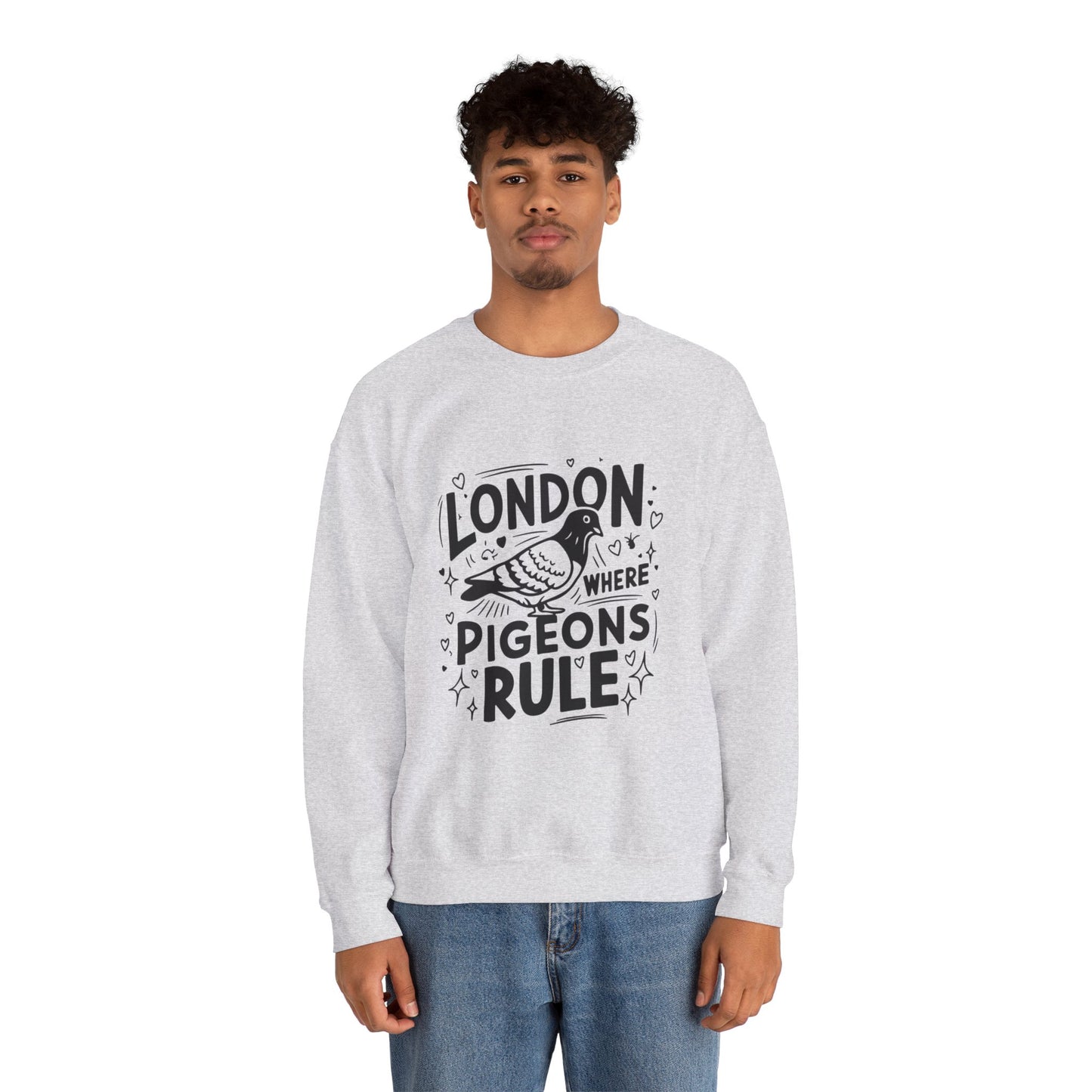 Unisex Heavy Blend™ Crewneck Sweatshirt - London where Pigeons Rule