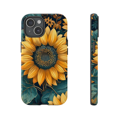 Sunflower Phone Case - Bright Floral Design, Stylish Tough Cover for Sunflower Lovers, Gift for Plant Enthusiasts, Mom Gift, Nature Lovers