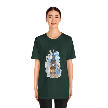 Unisex Jersey Short Sleeve Tee - Iconic Big Ben Clock Tower Design