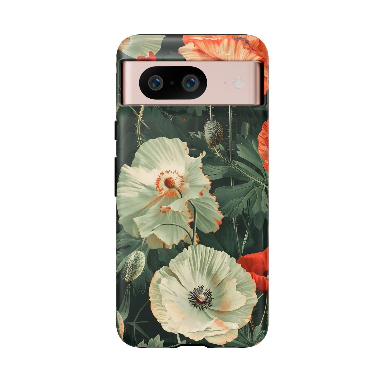 Floral Phone Case - Tough Cases, Botanical Design, Gift for Friends, Trendy Mobile Cover, Personalized Phone Accessory