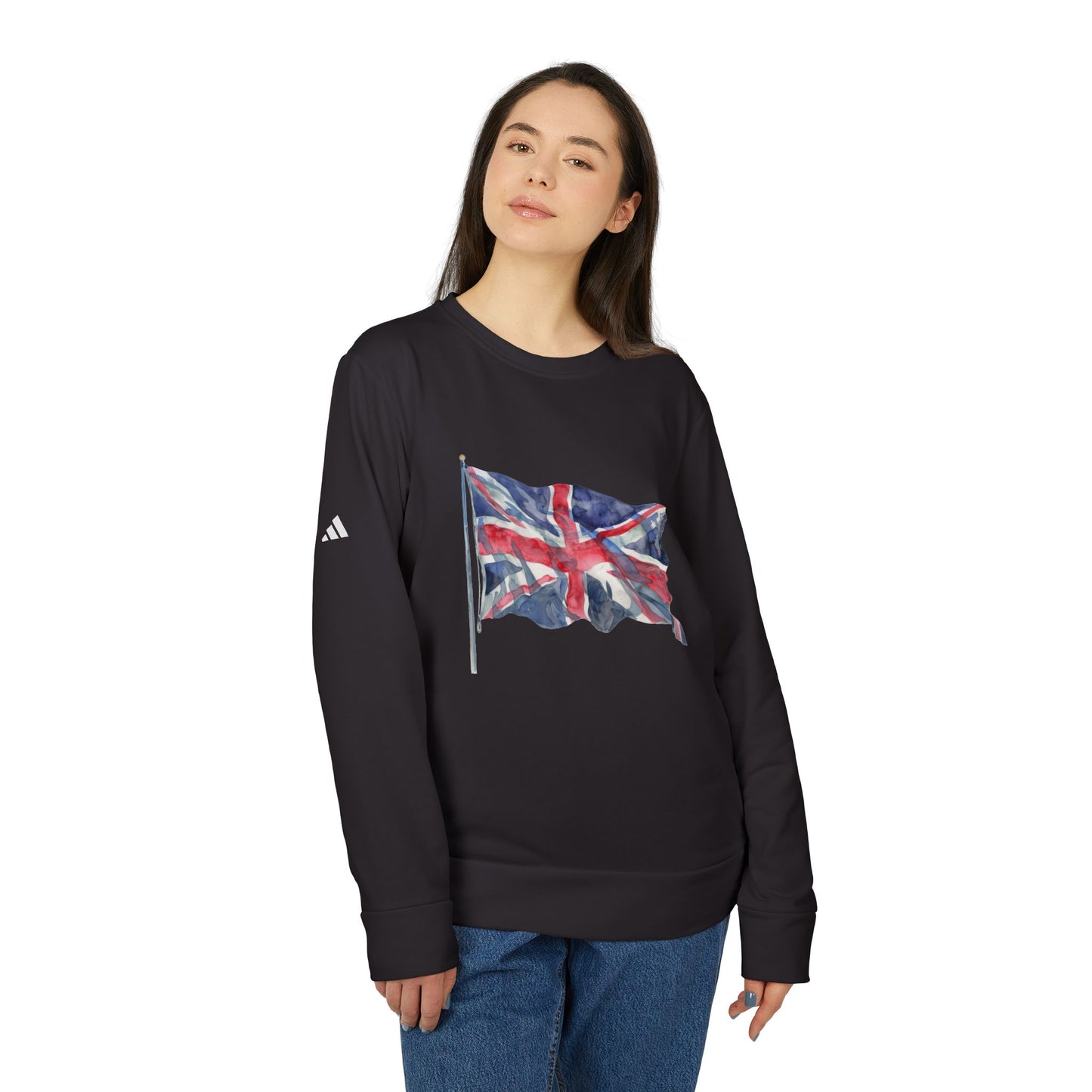 Fleece Crewneck Sweatshirt | Unisex Comfortable Fashion - British Flag - Union Jack