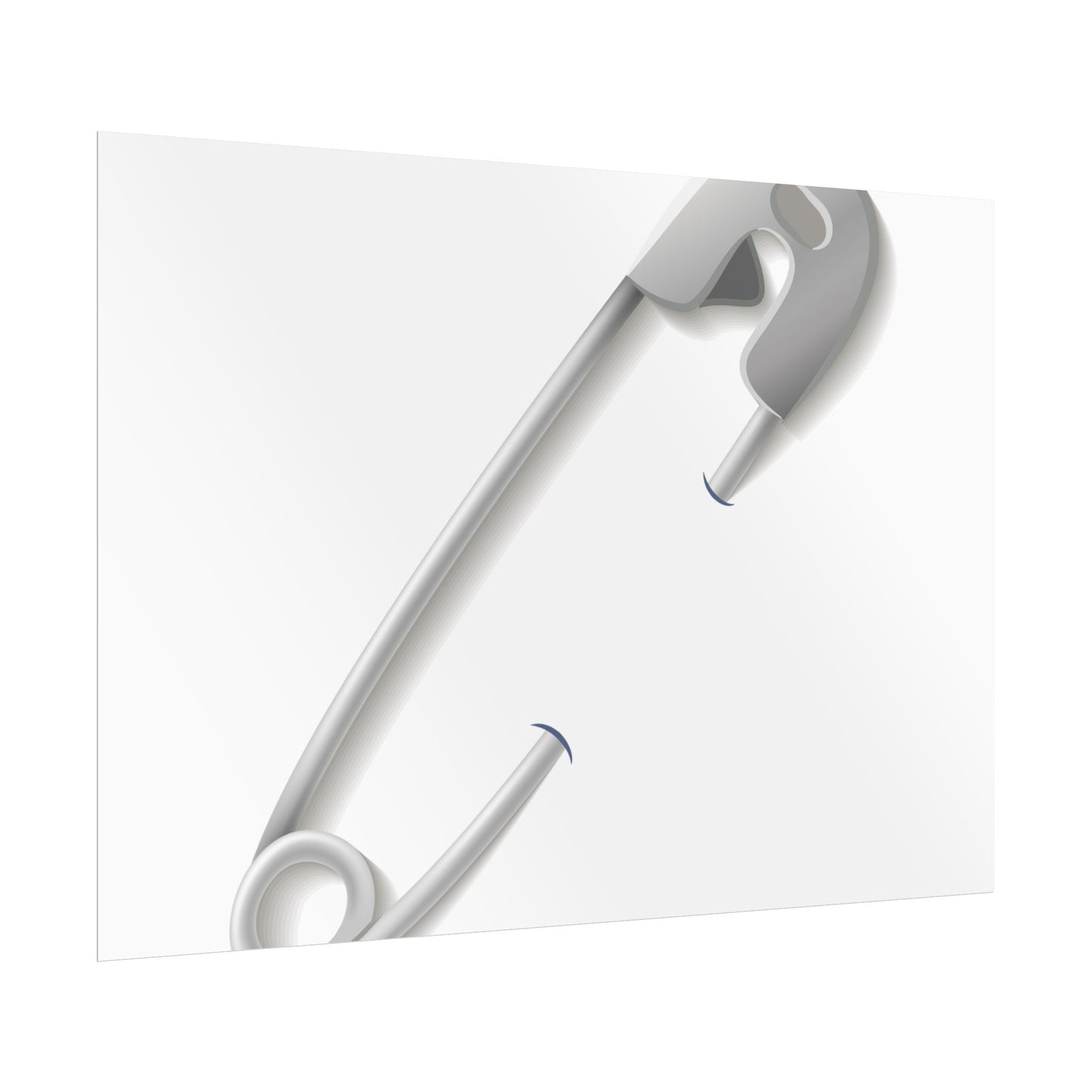 Minimalist Safety Pin Wall Art, Modern Decor, Unique Gift, Home Aesthetic, Art Print, Rolled Poster, Contemporary Interior Design