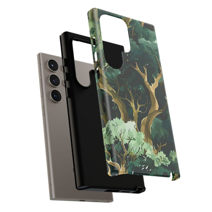 Forest Green Phone Case, Nature-Inspired Tough Cases, Eco-Friendly Gift, Outdoor Lover Accessory, Unique Phone Cover