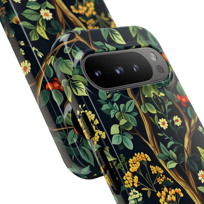 Floral iPhone Case, Nature Inspired Tough Case, Botanical Phone Cover, Eco-Friendly Gift, Unique Floral Design