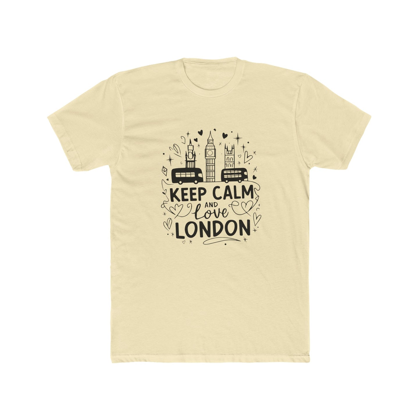 Keep Calm and love London Unisex Cotton Crew Tee