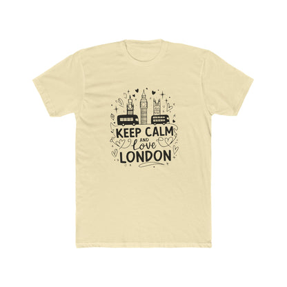 Keep Calm and love London Unisex Cotton Crew Tee