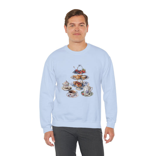 Unisex Heavy Blend™ Crewneck Sweatshirt Cozy - Delightful British Food
