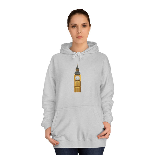 Unisex College Hoodie - Keeping Time - The Clock Tower of Westminster