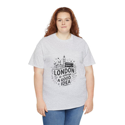 Unisex Heavy Cotton Tee - London is always a good idea