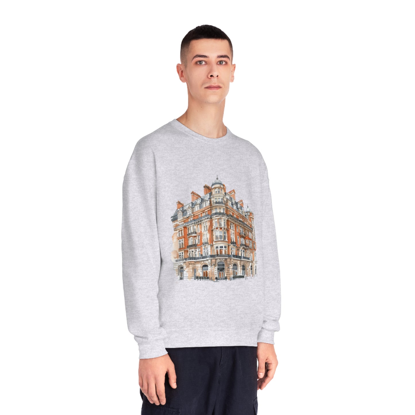 Unisex NuBlend® Crewneck Sweatshirt - British Historic House Classic Architectural Elegance