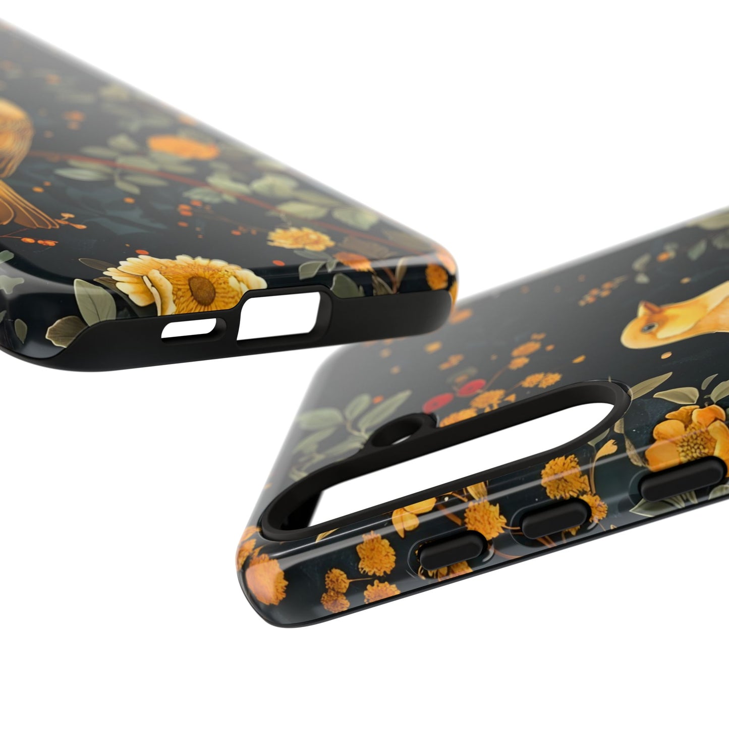 Floral Phone Case, Tough Cases with Bird Design, Nature Lover Gift, Stylish Protection, Birthday Present, Floral Phone Cover