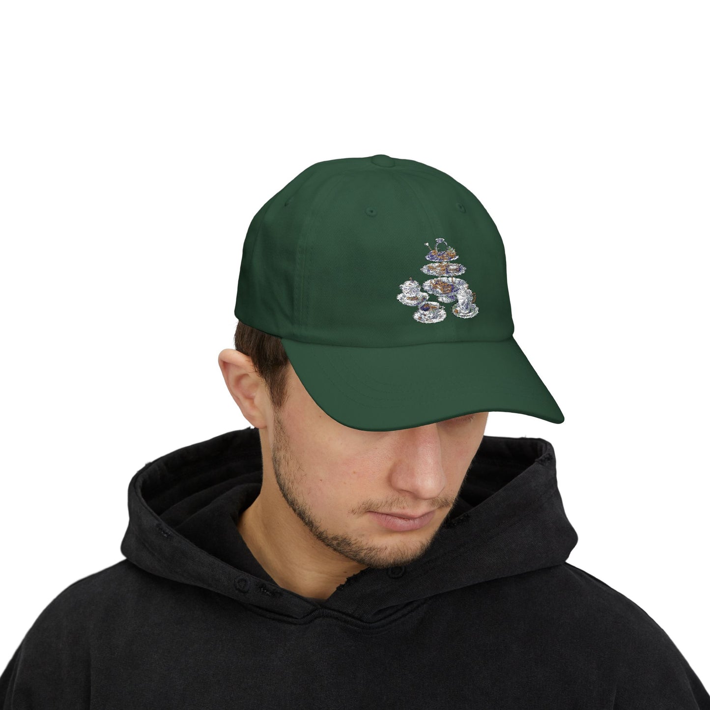 Classic Dad Cap with Whimsical Teacup Design, Fun Gift for Tea Lovers, Casual Stylish Hat, Perfect for Birthdays, Picnics, and Everyday Wear