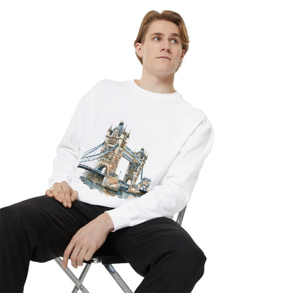 Unisex Garment-Dyed Sweatshirt - London Bridge