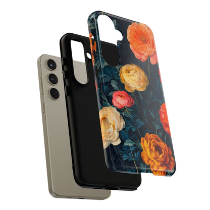 Floral Phone Case - Tough Cases, Stylish Protection, Gift for Flower Lovers, Customizable Cover, Floral Design Mobile Accessory