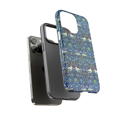 Bird and Floral Pattern Phone Case, Tough Cases, Gift for Nature Lovers, Eco-friendly, Custom Phone Accessories, All-Occasion