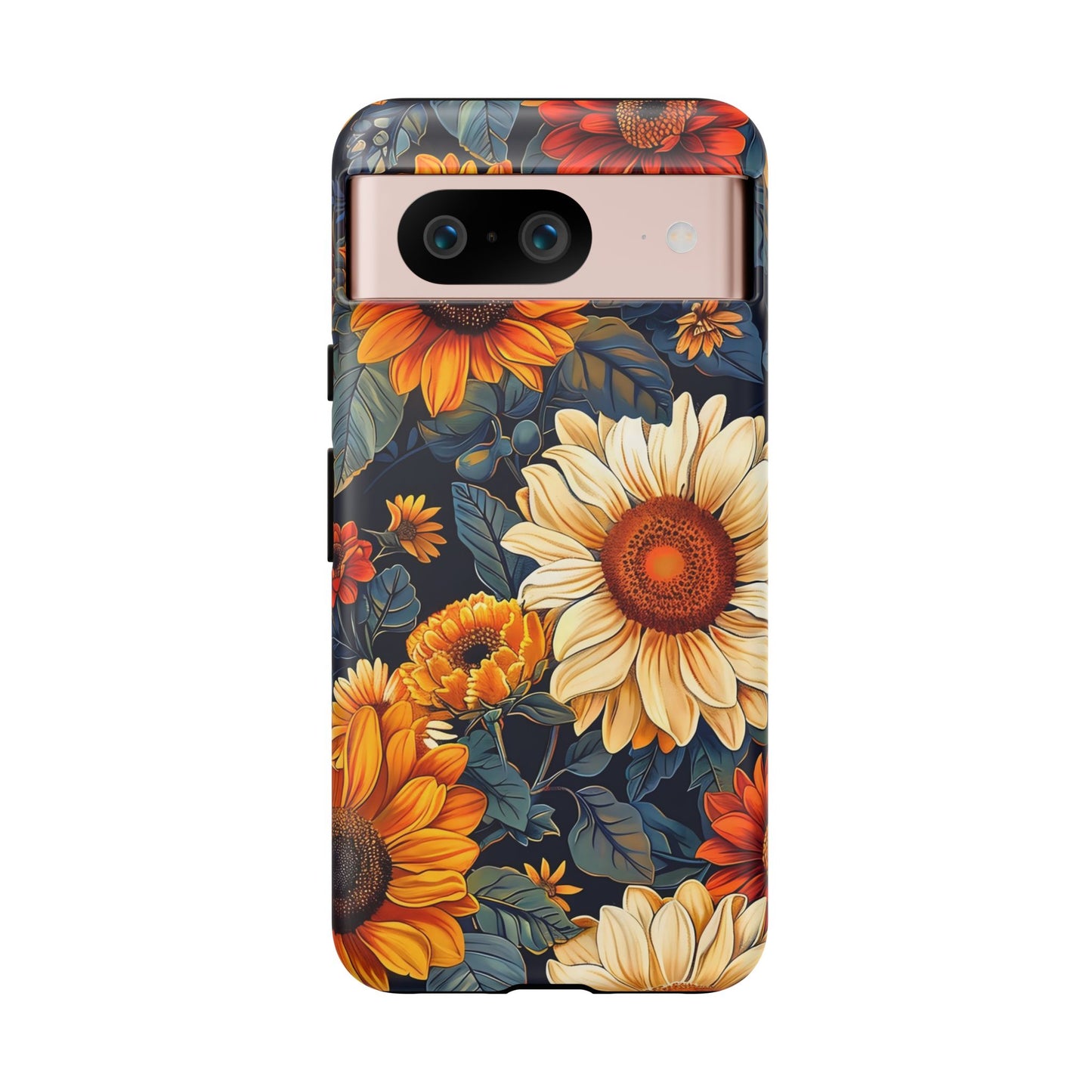 Floral Tough Phone Case | Sunflower Design, iPhone Cover, Protective Case, Gifts for Her, Floral Phone Accessory
