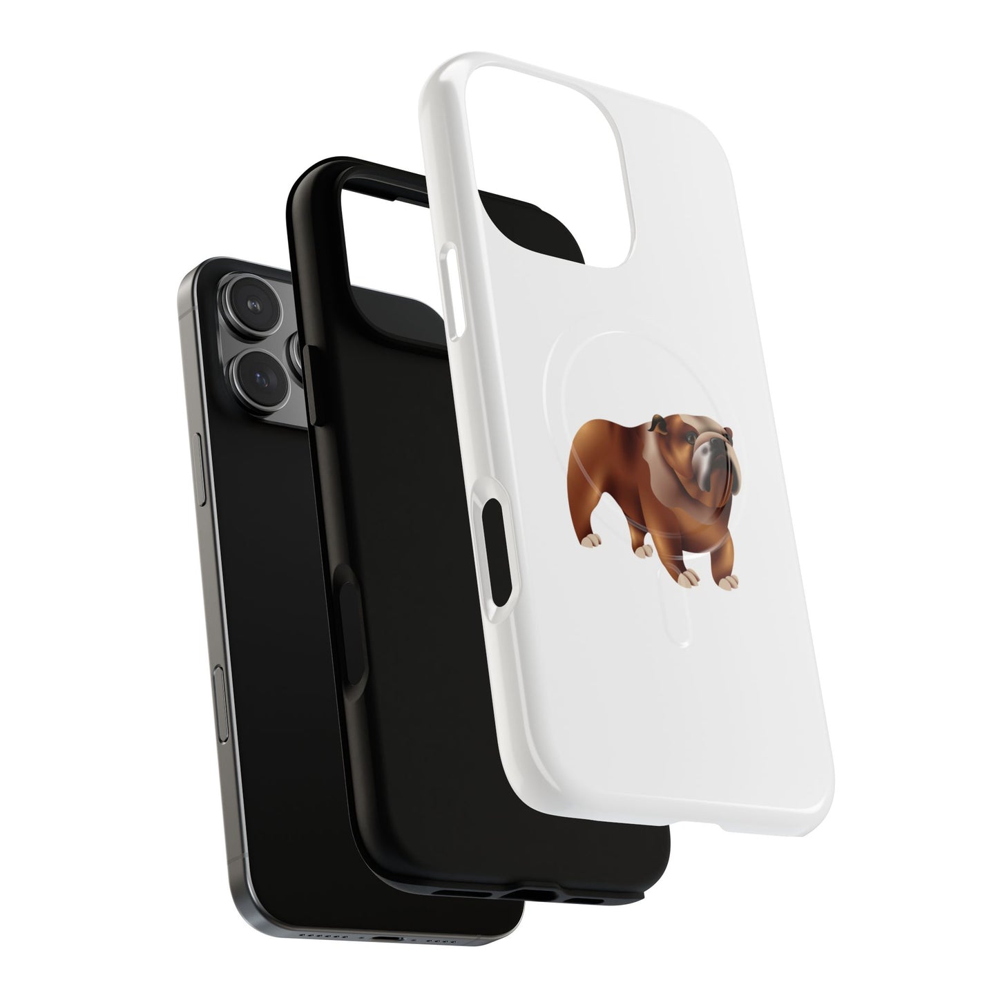 Custom Bulldog Tough Magnetic Case for iPhone, Pet Lover Gift, Durable Phone Protection, Unique Bulldog Design, Dog Owner Accessories