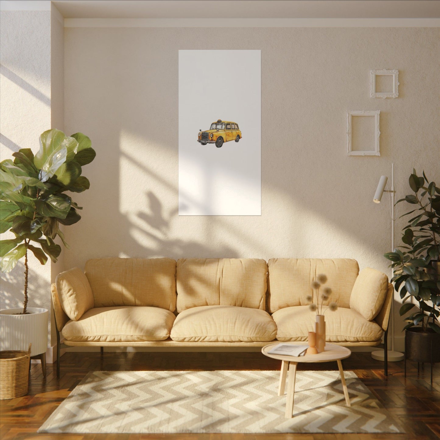 Vintage Taxi Matte Canvas, Stretched, 0.75" (Multi-Size)