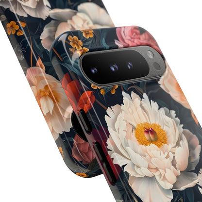 Floral Phone Case, Tough Phone Cover, Flower Design, Unique Gift for Her, Trendy Accessory, Spring Decor