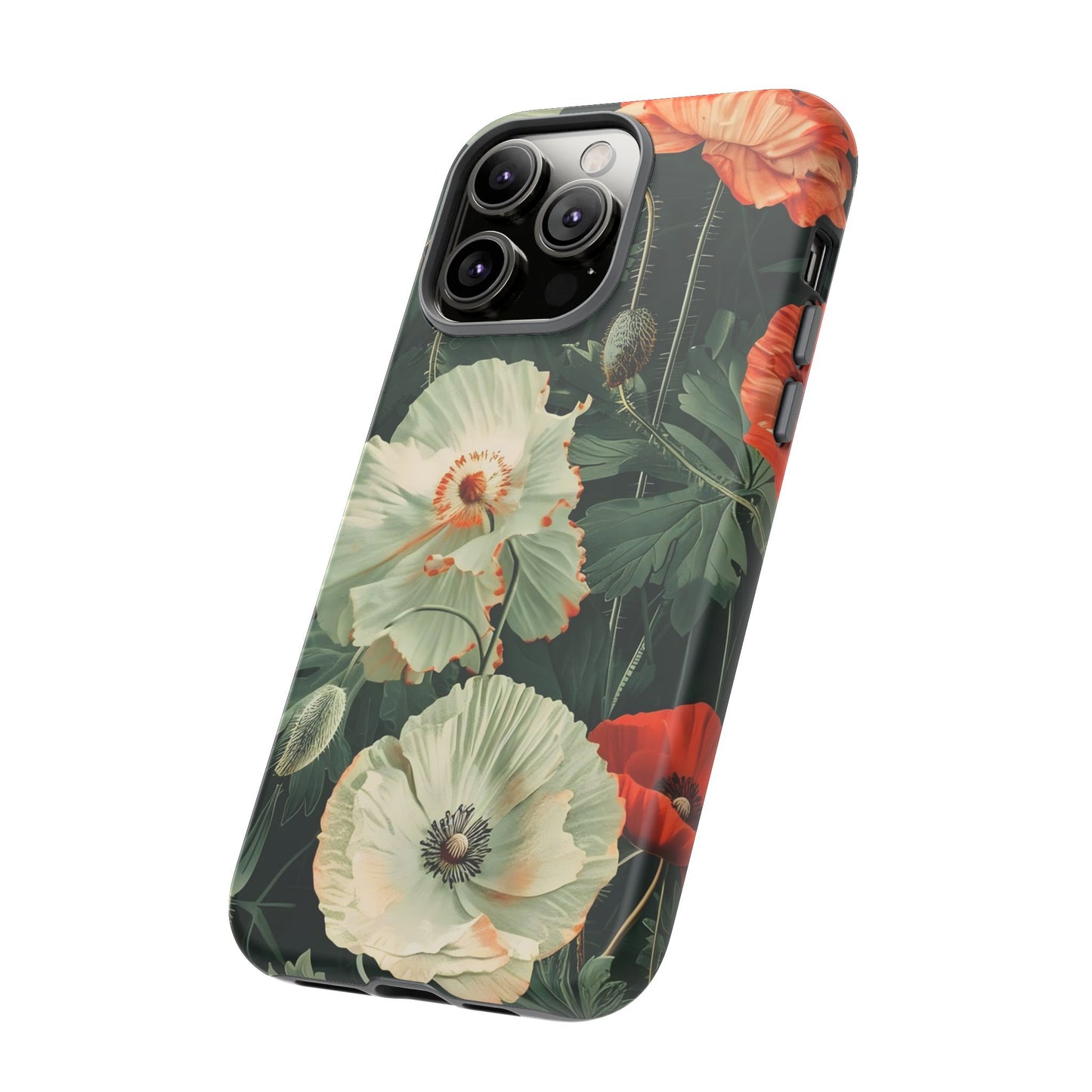 Floral Phone Case - Tough Cases, Botanical Design, Gift for Friends, Trendy Mobile Cover, Personalized Phone Accessory