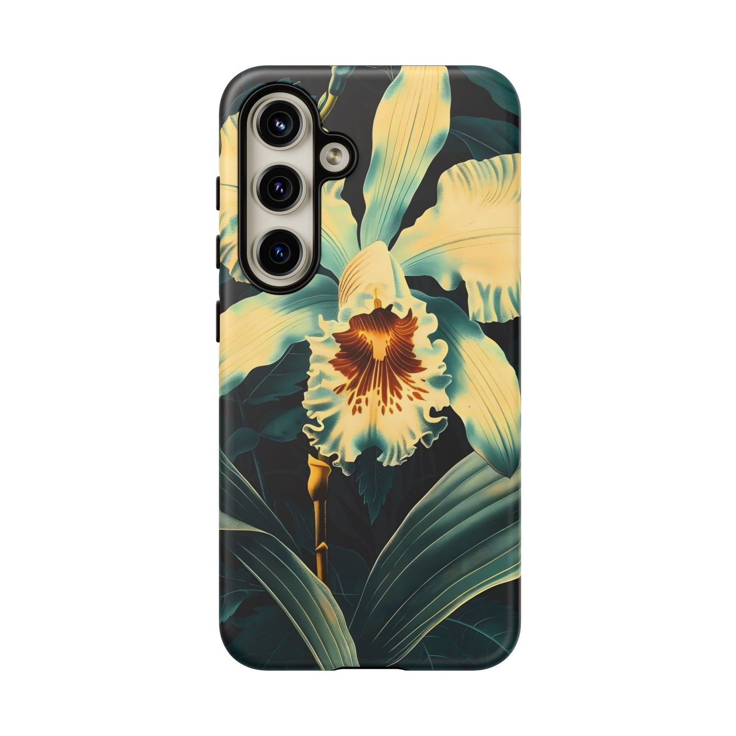 Floral Phone Case - Tough Cases with Orchid Design, Durable Smartphone Cover for Nature Lovers, Floral Gift for Her, Botanical [...]