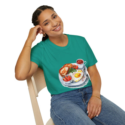 Unisex Softstyle T-Shirt - Hearty & Regal - British Breakfast Tradition