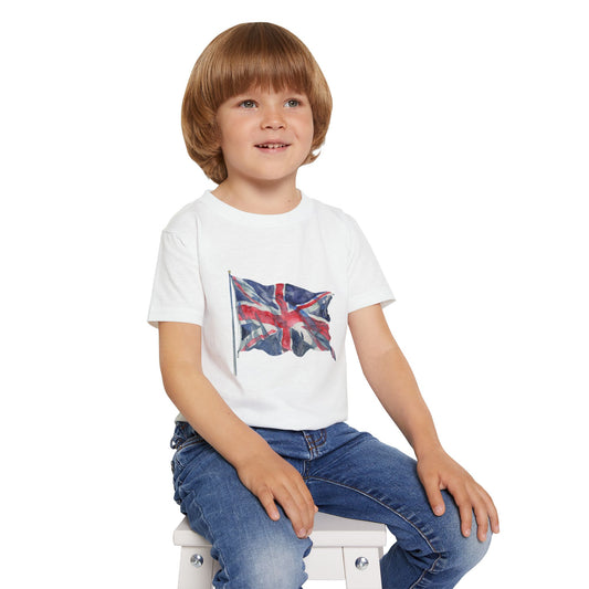 Union Jack Toddler T-Shirt - Fun British Flag Tee for Kids