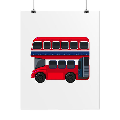 Red Double Decker Bus Rolled Posters