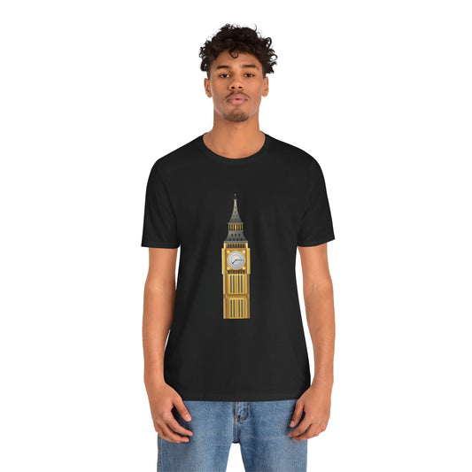 Unisex Jersey Short Sleeve Tee - Trendy Big Ben Clock Tower