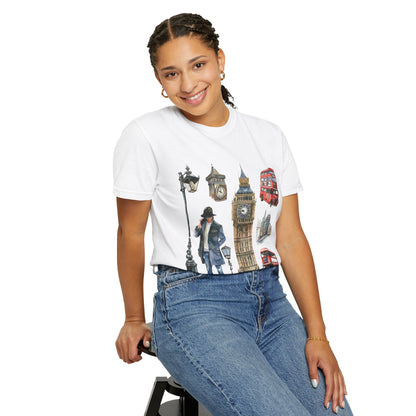 Unisex Garment-Dyed T-shirt - British Pride - England’s Most Famous Icons