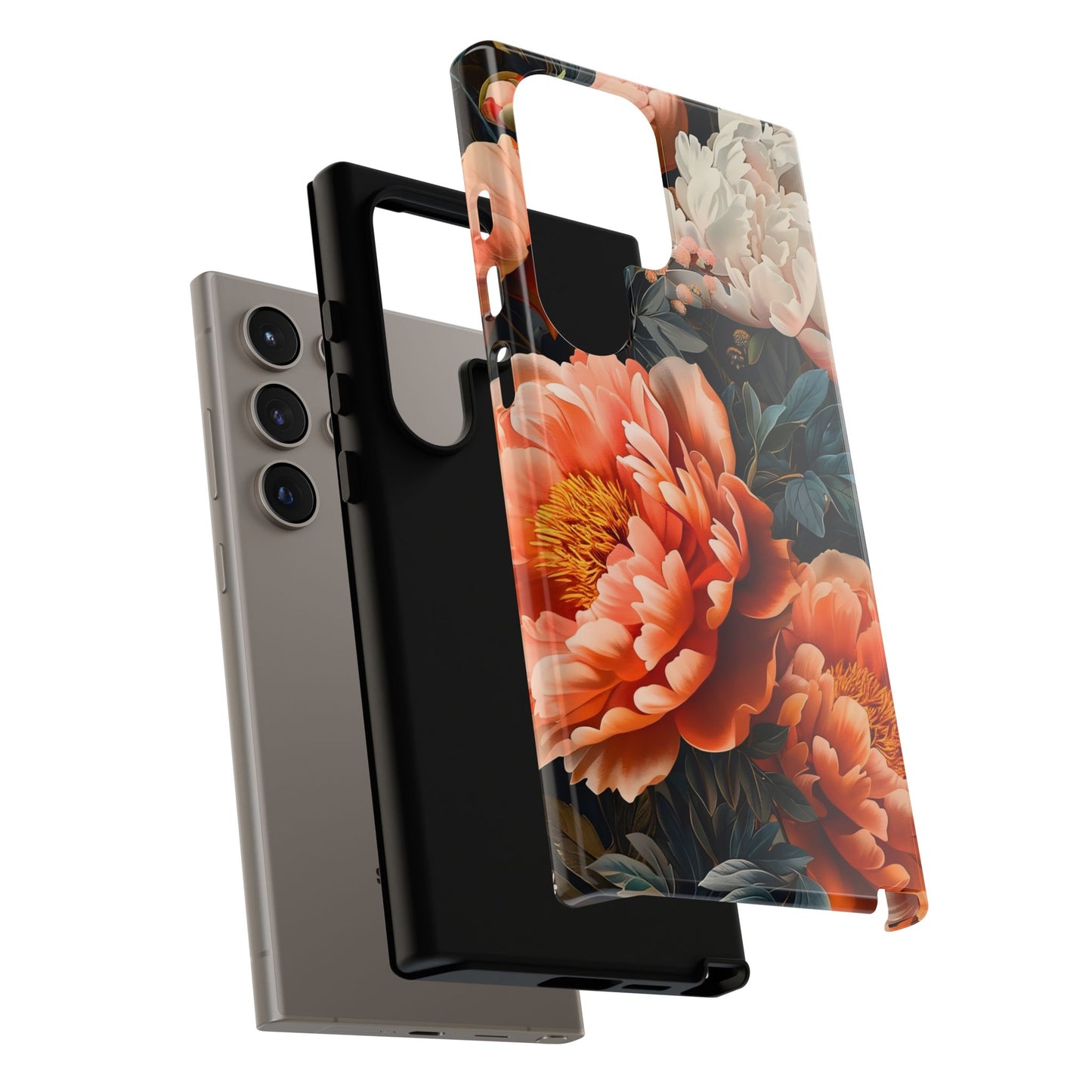 Floral Phone Case - Tough Cases, Durable Cover, Flower Design, Unique Gift, Phone Accessories