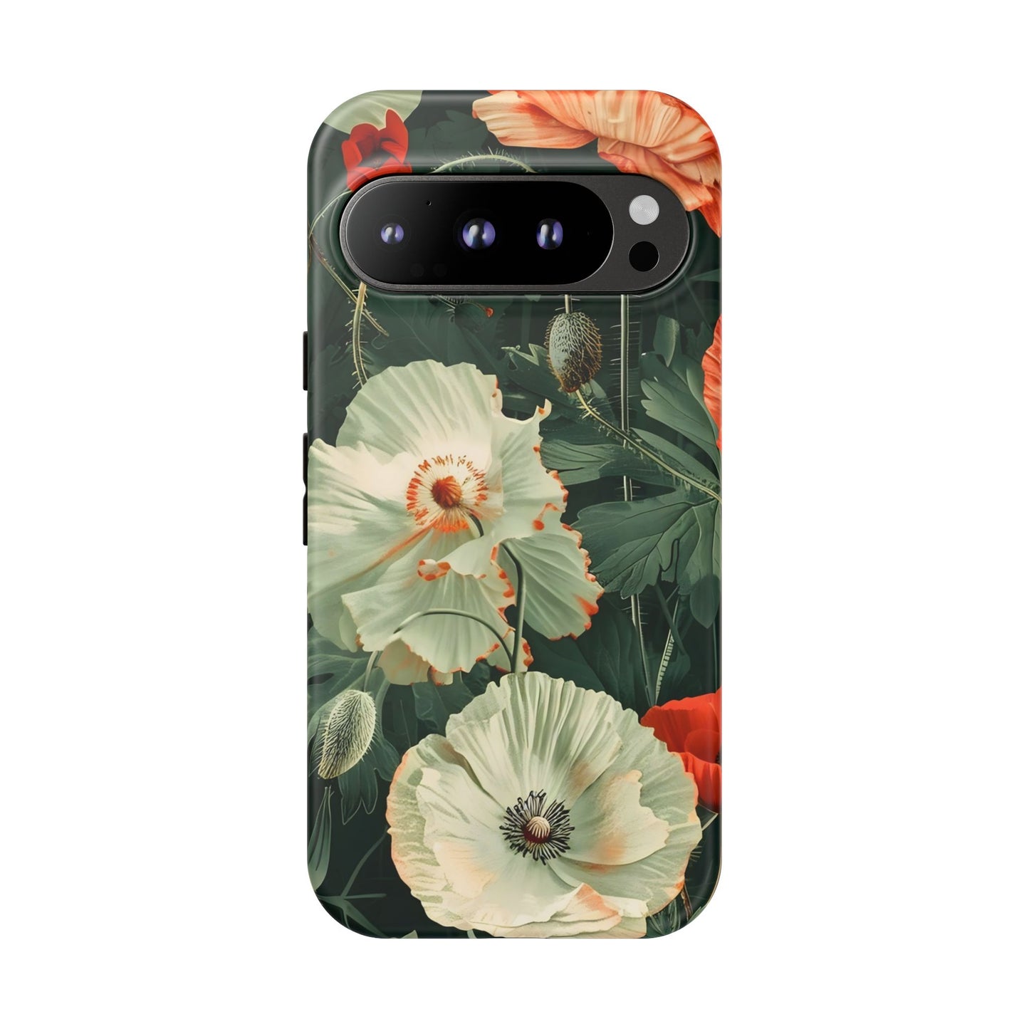 Floral Phone Case - Tough Cases, Botanical Design, Gift for Friends, Trendy Mobile Cover, Personalized Phone Accessory