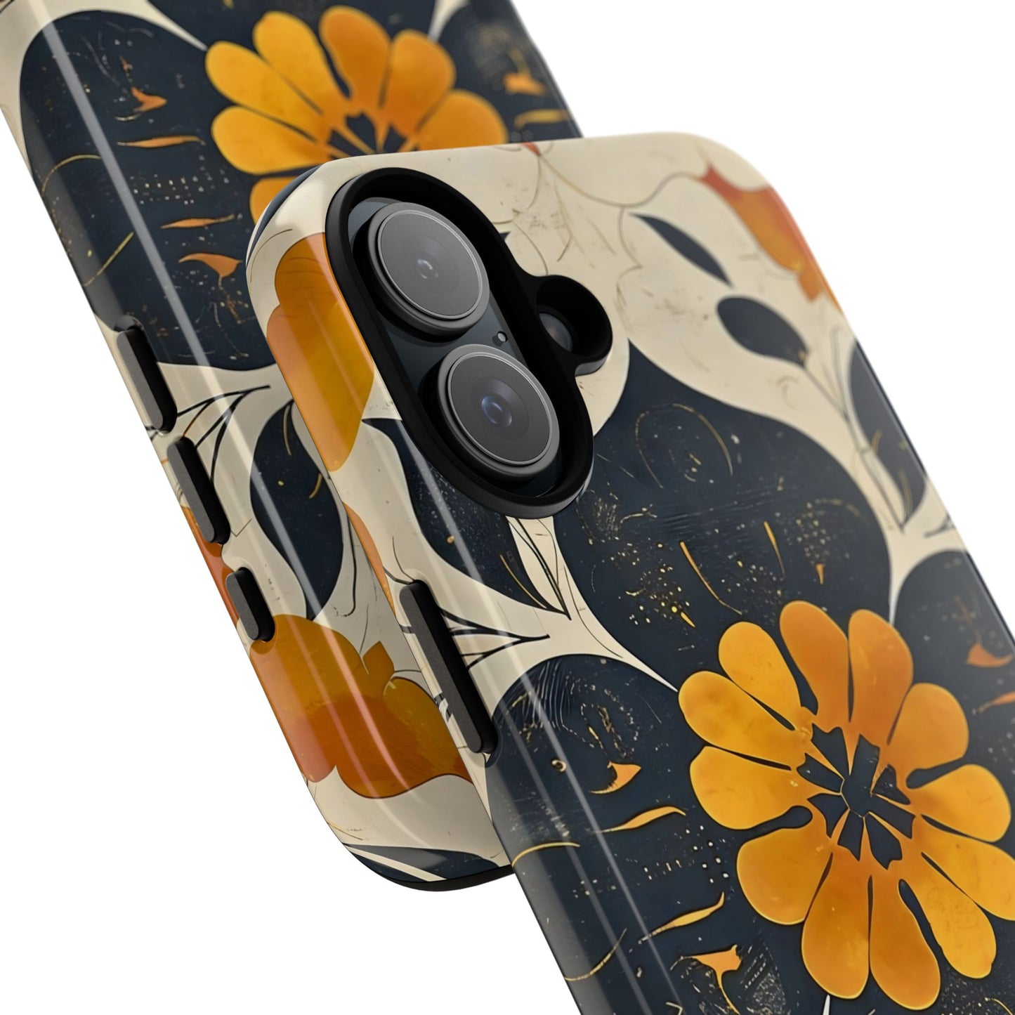 Floral Phone Case - Tough Cases, Botanical iPhone Cover, Vintage Flower Design, Durable Smartphone Protection, Unique Gift Idea