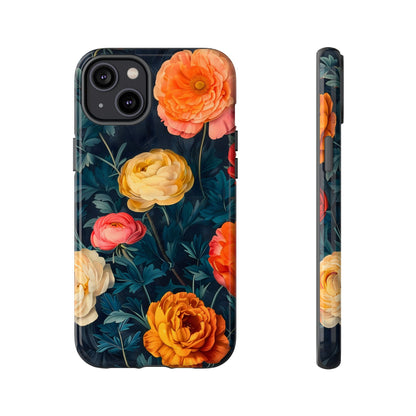 Floral Phone Case - Tough Cases, Stylish Protection, Gift for Flower Lovers, Customizable Cover, Floral Design Mobile Accessory