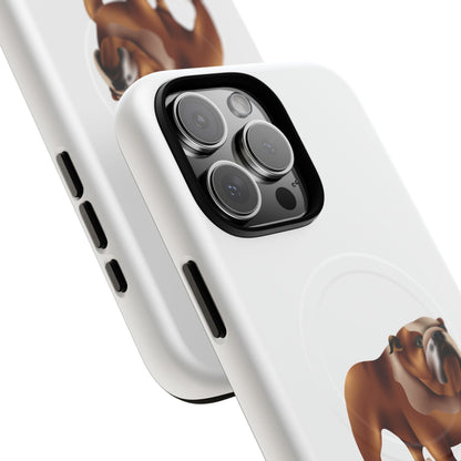 Custom Bulldog Tough Magnetic Case for iPhone, Pet Lover Gift, Durable Phone Protection, Unique Bulldog Design, Dog Owner Accessories