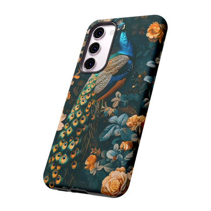 Peacock Phone Case - Elegant Floral Design, Tough Case for Protection, Unique Gift for Nature Lovers, Stylish Accessory, Eco-Friendly