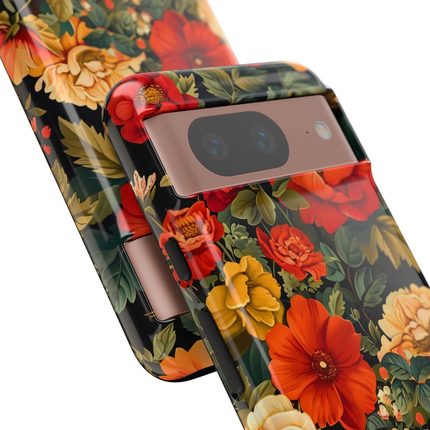 Floral Phone Case, Tough Cases, Decorative Tech Accessories, Gift for Her, Nature Lover Gift, Boho Style Case, Spring Floral Cover