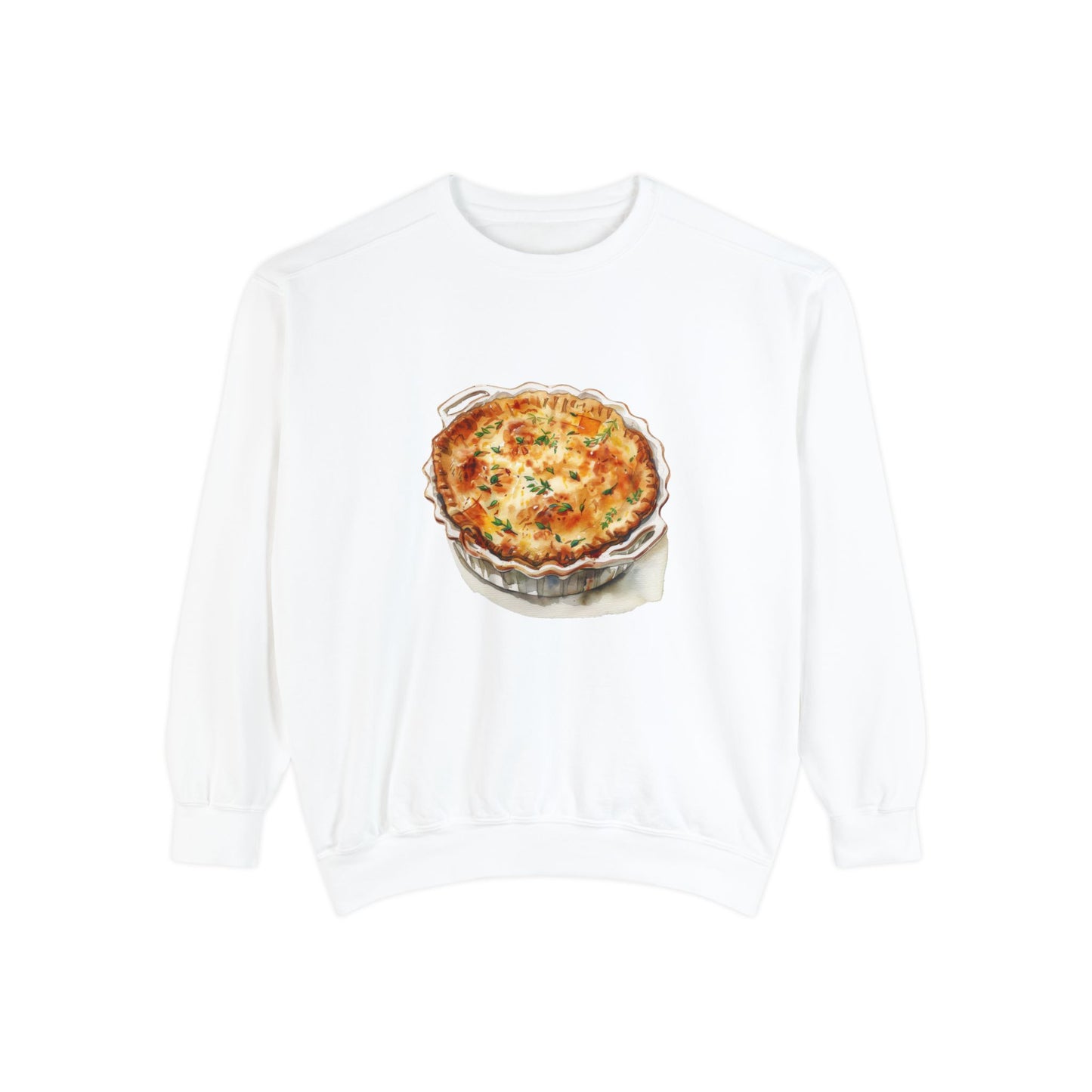 Unisex Garment-Dyed Sweatshirt - British Food Traditional Dishes and Culinary Delights