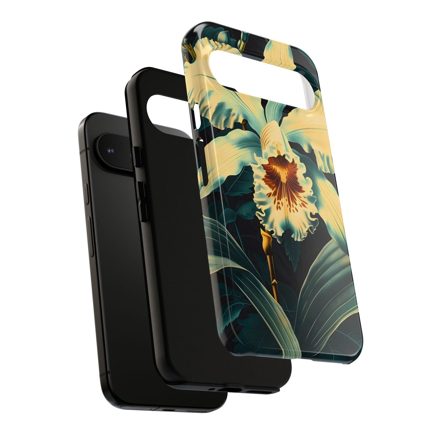 Floral Phone Case - Tough Cases with Orchid Design, Durable Smartphone Cover for Nature Lovers, Floral Gift for Her, Botanical [...]